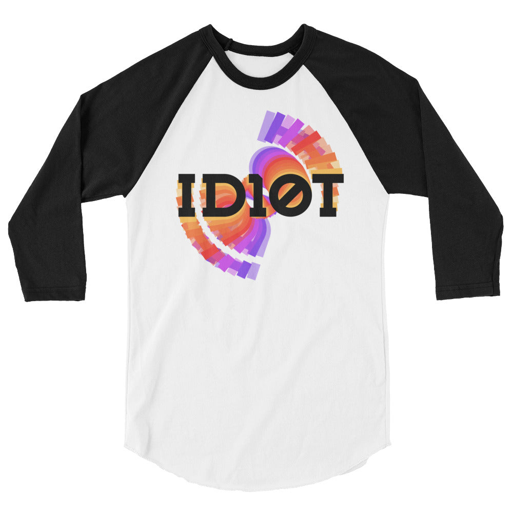 ID10T Rainbow Logo Raglan